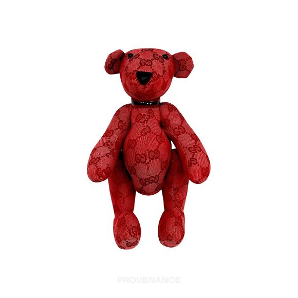 🔴 Gucci Teddy Bear - Red GG Canvas - Picture 2 of 11